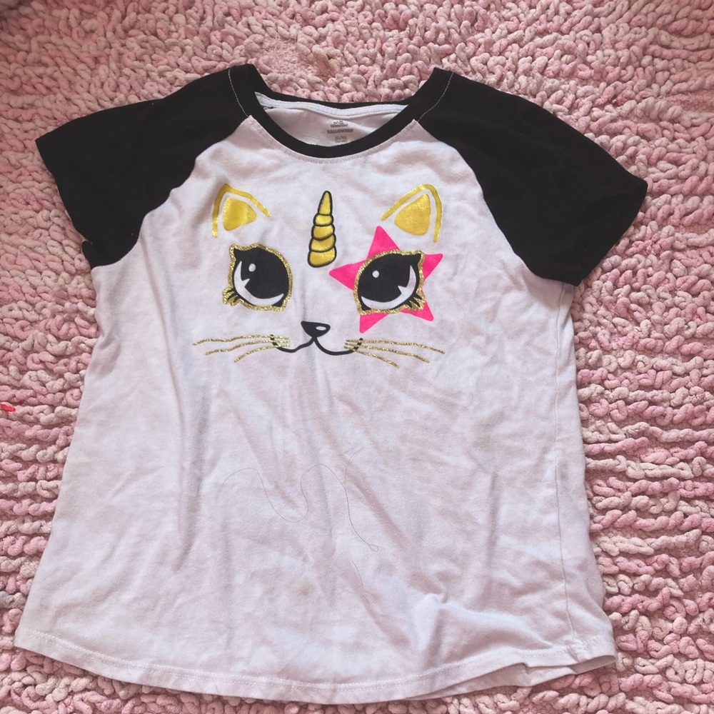 Way to celebrate white unicorn cat t shirt XL